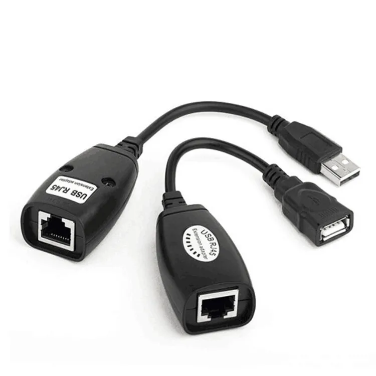 Удлинительный адаптер USB 2 0 штекер и гнездо до футов с использованием кабеля Ethernet