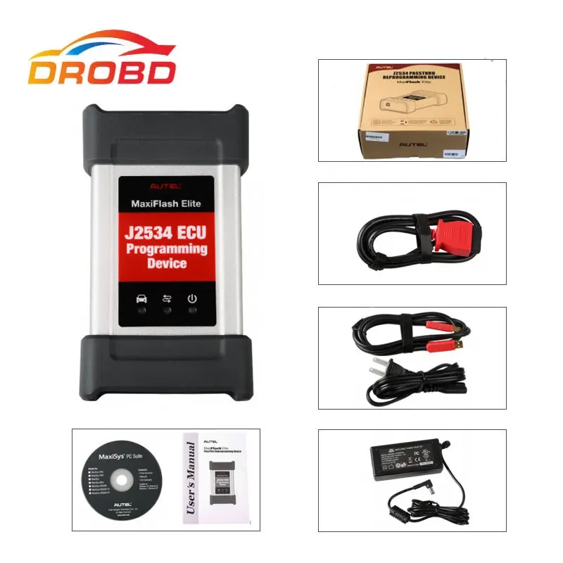 Autel MaxiFlash Pro J2534 ECU Инструмент программирования работает с Maxisys 908/908P autel J2534 диагностический инструмент