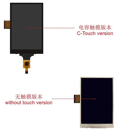 3 5 дюймовый 45PIN TFT LCD емкостный сенсорный экран NT35310 Привод IC MCU/RGB интерфейс 320(RGB)* 480