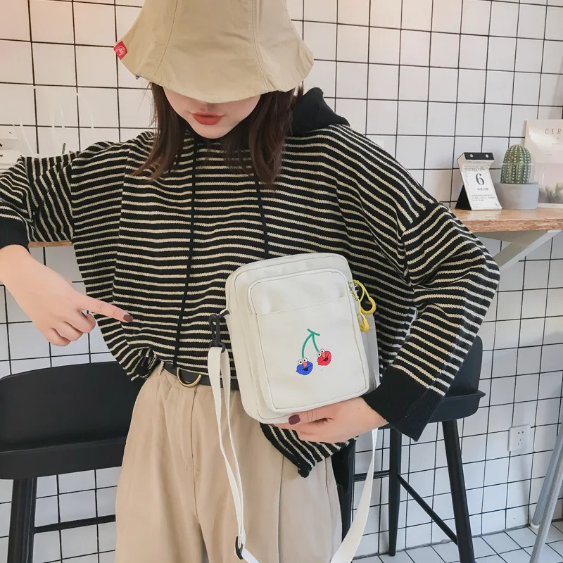 Новая женская модная Холщовая Сумка с вышивкой мягкая сумка через плечо