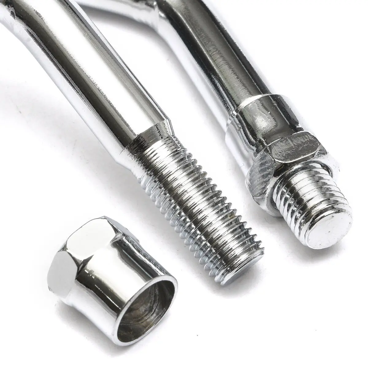 Бесплатная доставка хром овальная слезинка боковые зеркала заднего вида 10 мм для