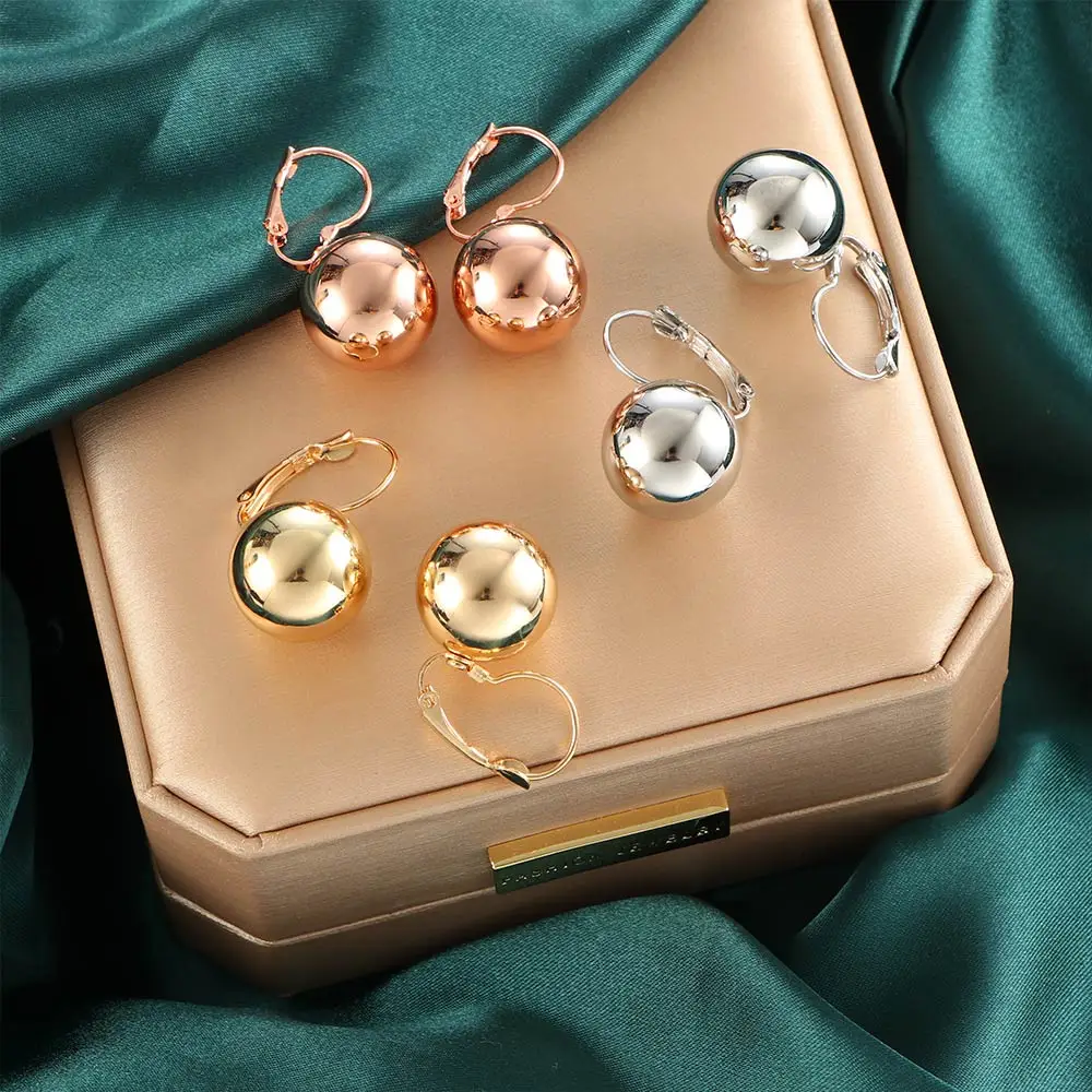 1 пара модных ювелирных изделий большой круглый шар кулон заявление серьги для