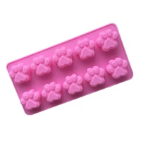 silicone soap molds dog pet animal paw print diy mold for bundt cake cupcake muffin coffee pudding candle making supplies tool