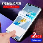 Защитная пленка для экрана 2 шт. для Huawei Mate 40RS Pro Plus стеклянная крышка гидрогель пленка для Huawei мате 40 RS 30Pro плюс в форме бокала с funda