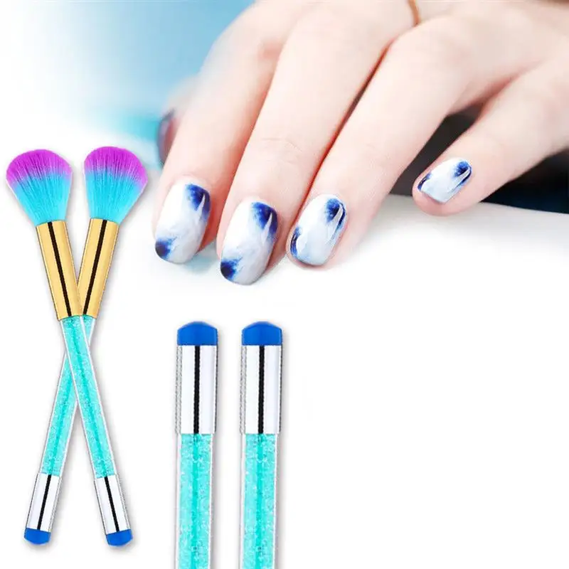 

1PCS Nail Art Brush Multi-purpose Dual-head Nail Powder Brush Nail Art Stamper Nail Art Painting Brushes Nail Art Cleaning Brush