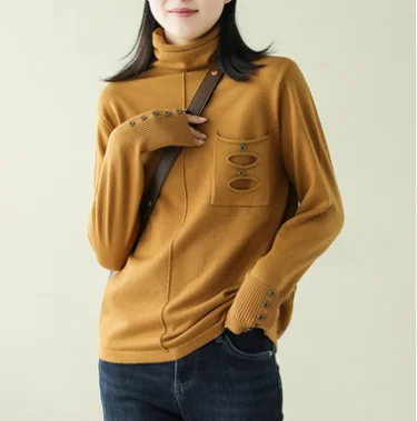 Новинка 2020 весенний женский свитер Ретро стиль свободные пуловеры топы для