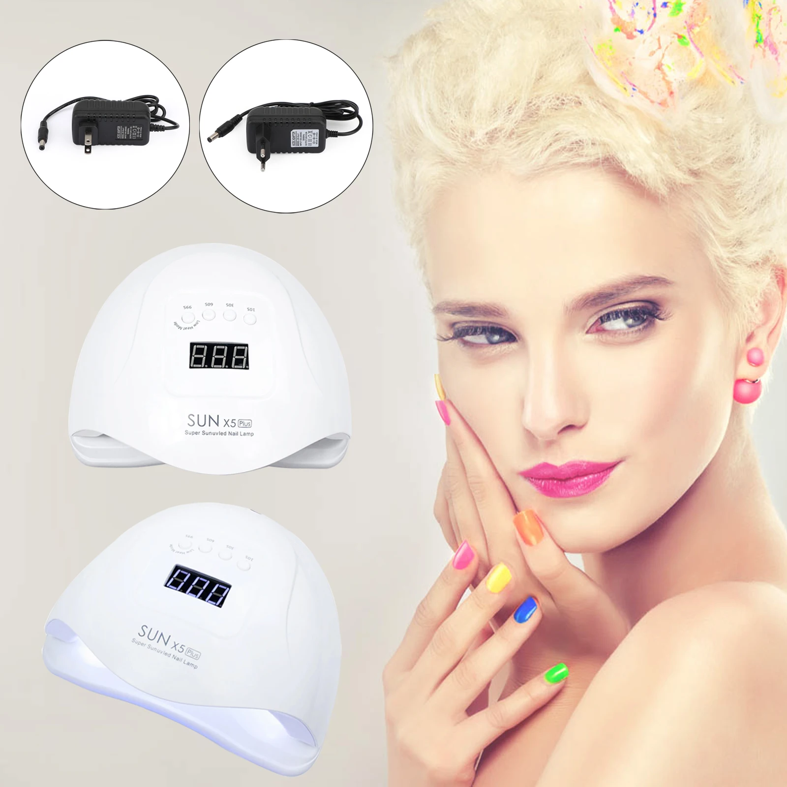 Artudatech Professional LED UV Nail Dryer Gel Polish Lamp Curing Manicure Sun X5Plus 80W | Красота и здоровье