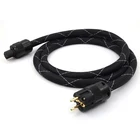 8N Медь SCHUKO Кабель питания Hi-Fi позолоченные EUR штекер питания кабель Шнур питания разъемы для DVD проигрыватель компакт-дисков AMP