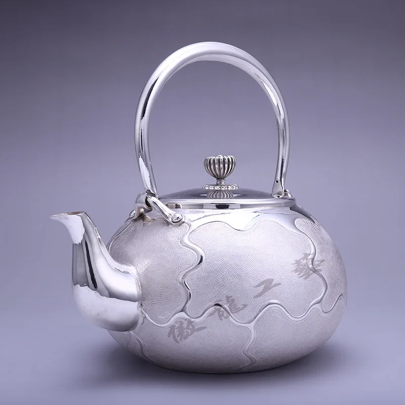 Чайник чайник для горячей воды железный из нержавеющей стали емкость 1000 мл