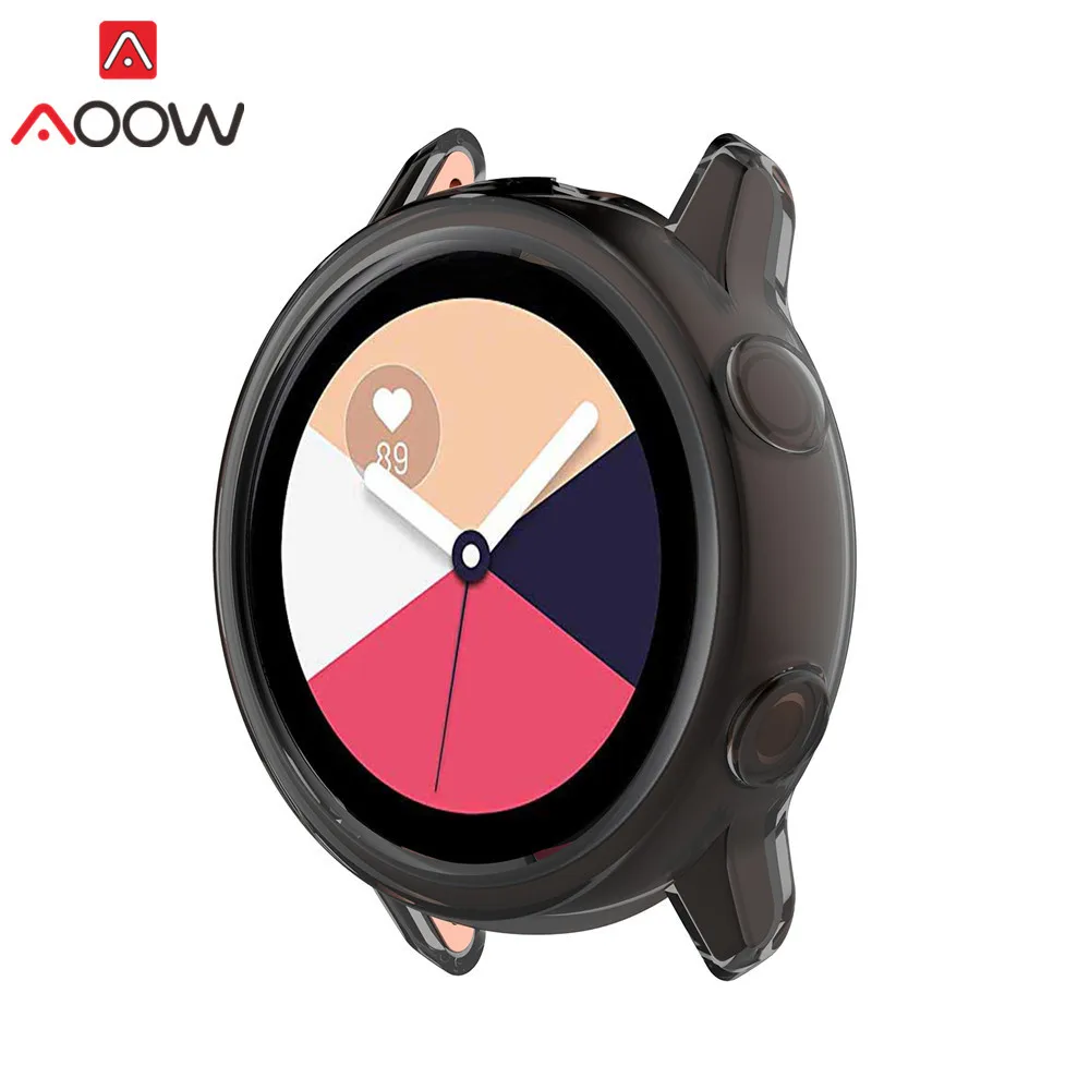 Ультратонкий прозрачный защитный чехол из ТПУ для samsung Galaxy Watch Active SM-R500, мягкий защитный чехол, защитная рамка