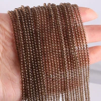 natural stone beads smoky quartzs round agates beadwork for jewelry making diy necklace bracelet accessories 2mm 3mm
