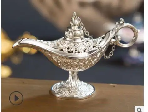 Ручной росписью тибетская Серебряная белый изысканный инструменты волшебная