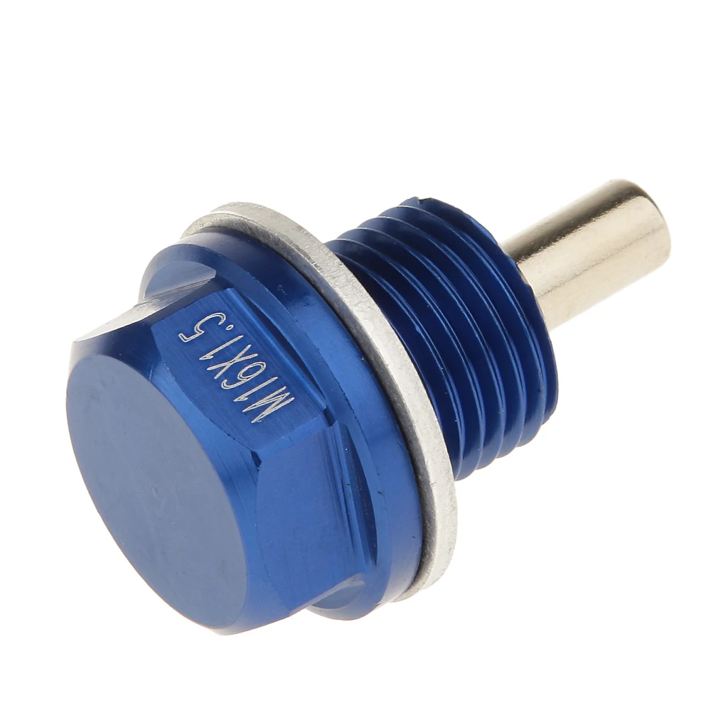 M16X1.5mm Anodized Metal Engine Magnetic Oil Pan Drain Plug Black | Автомобили и мотоциклы
