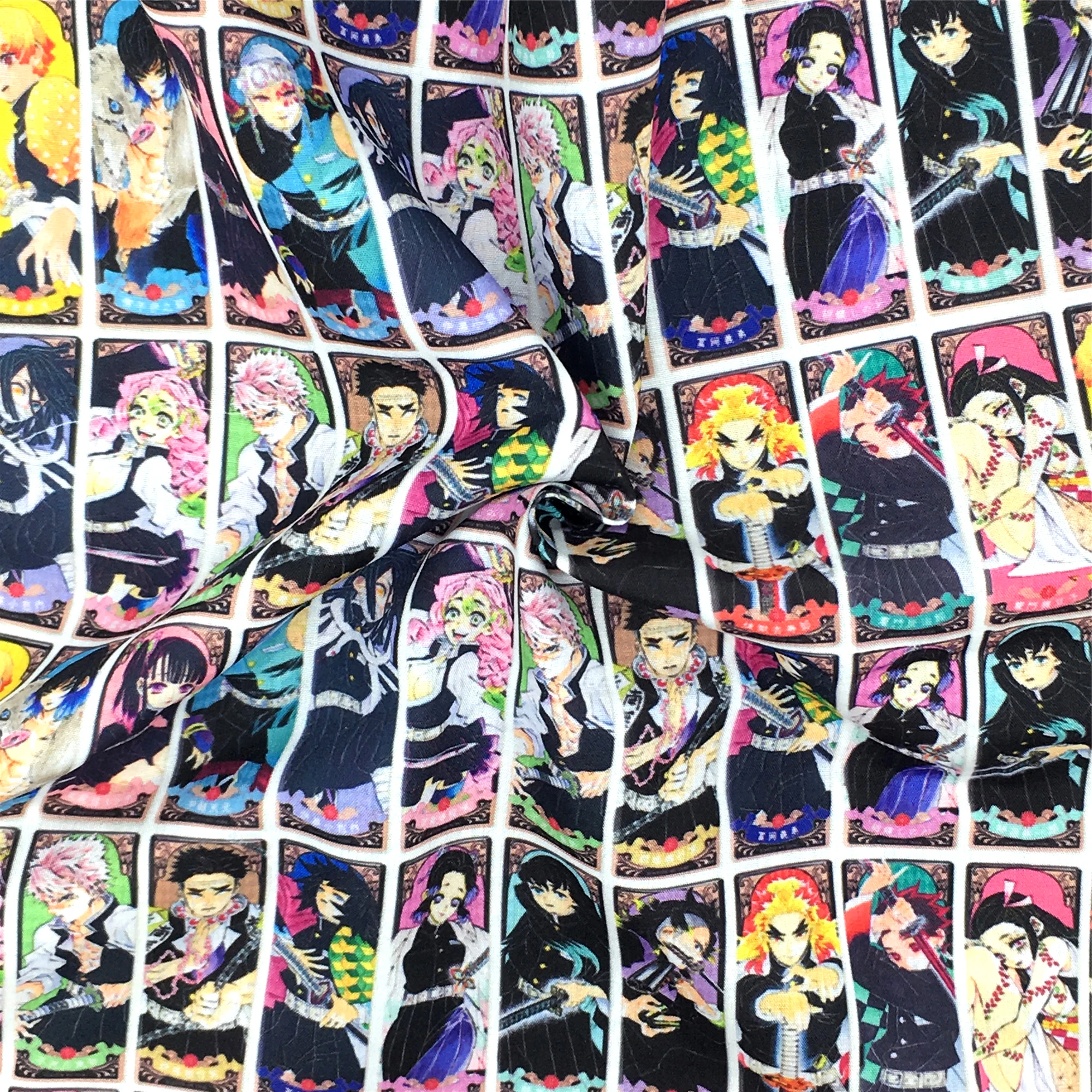 50*145 см японская аниме полиэфирная хлопковая/чистая хлопчатобумажная ткань для