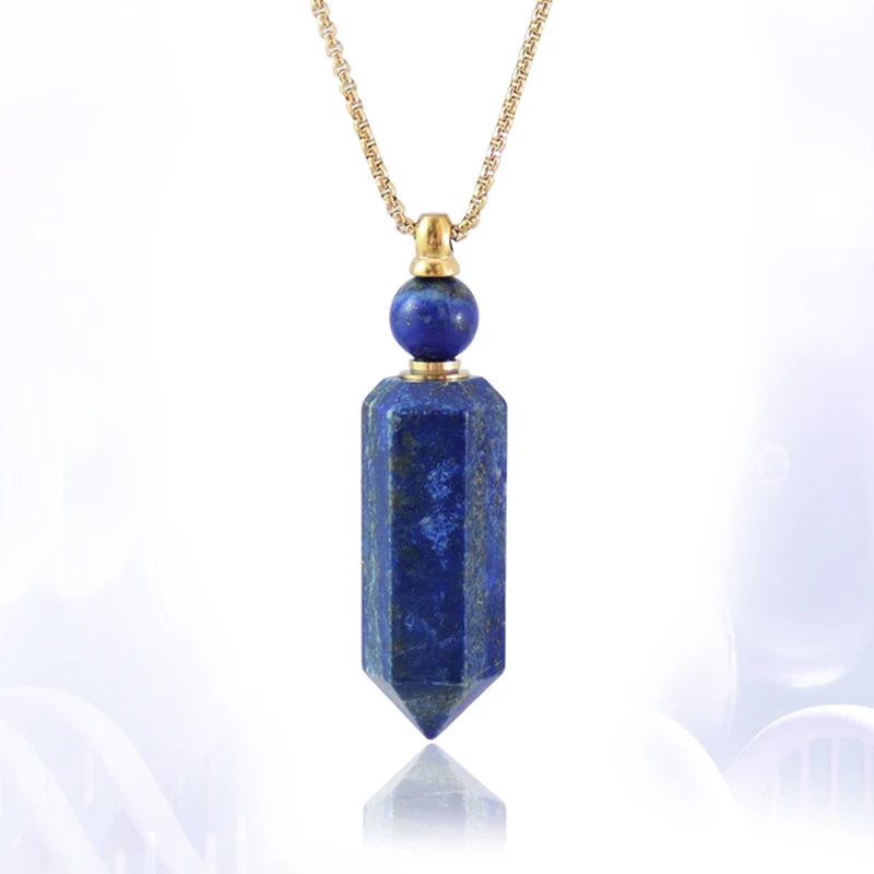 1 шт. эфирное масло диффузор кулон натуральные драгоценные камни камень флакон