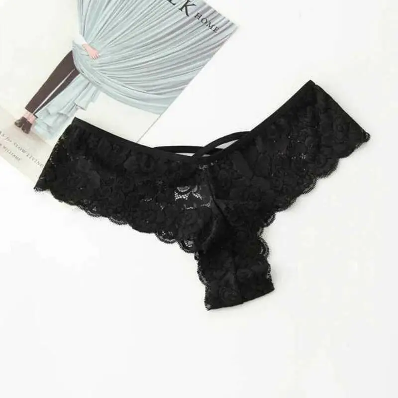 

Fashion High Quality Women's Panties Transparent Underwear Women Lace Soft Briefs Sexy Lingerie Intimates Plus Size S-3XL