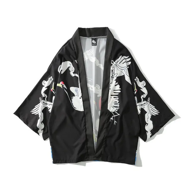 Японское кимоно кардиган для мужчин летняя Новинка Haori Samurai Kimonos каратэ уличная