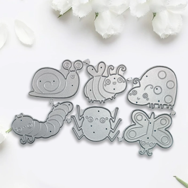 

Ladybug Caterpillar Bee Cartoon Insect Carbon Steel Cutting Dies DIY Scrapbooking Photo Album Embossing Paper Cards Make