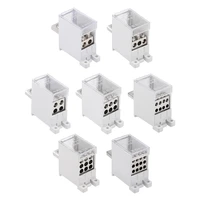 uxcell 1 in 23468912 out din rail terminal blocks 250a max input distribution block for circuit breaker gate motors