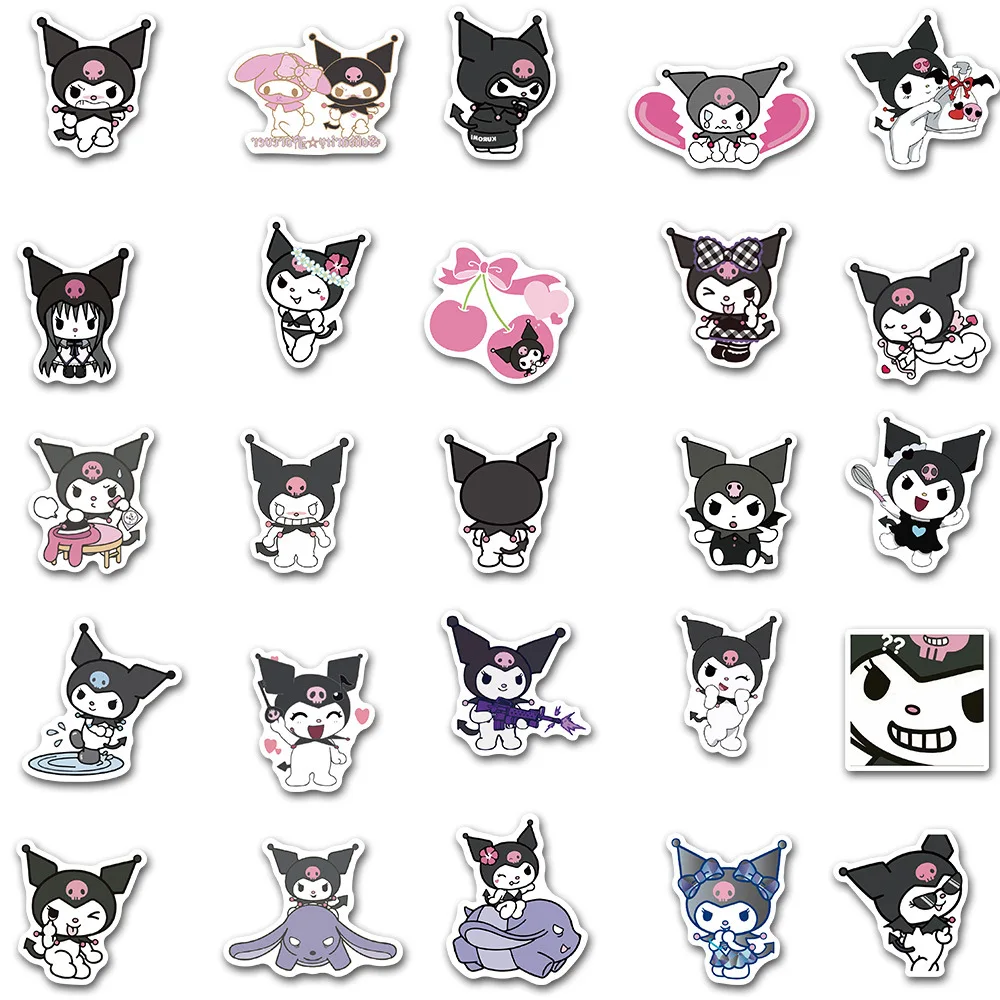 20/30/50 шт. Мультяшные аниме-наклейки Kuromi Deco наклейки на мотошлем гитару телефон