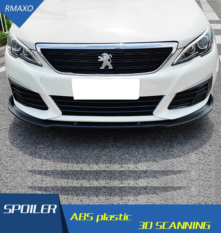 Задний спойлер для Peugeot 308 2016 2018 задний ABS диффузор переднего бампера|Спойлеры и