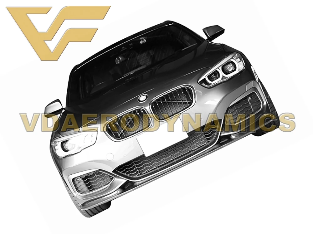 Подходит для 15-19 BMW F20 M120i M125i M135i M140i искусственный сплиттер передних губ из