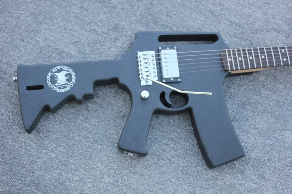 Завод+ черный B. C. Богатый AK47 в форме оружия электрогитара специальная форма B C богатые пользовательские AK47 гитара