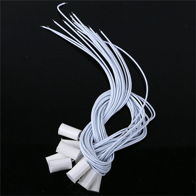 Hot Sale 5 Pairs DC 12V White Wired Home Doors And Windows Sensor Embedded Magnetic Contacts Security Reed Switch Alarm | Безопасность и