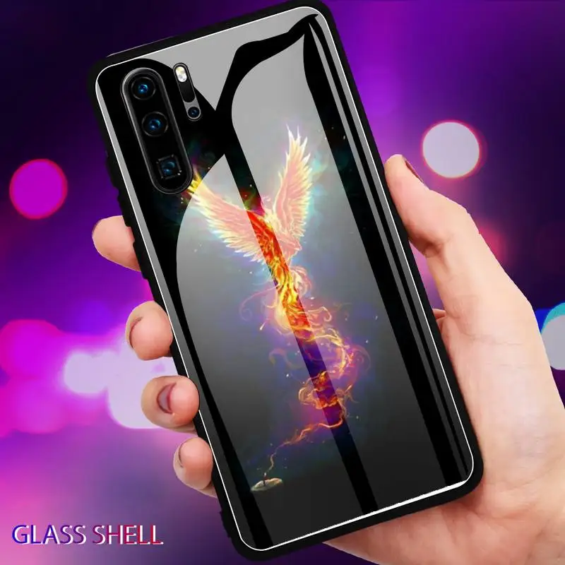 

Phoenix Phone Case For Huawei Glass P30 20 P9 10 Lite Plus Mate 10 9 20 Honor 7A 8 X 9 10 NOVA 5 I Pro Carcasa Funda