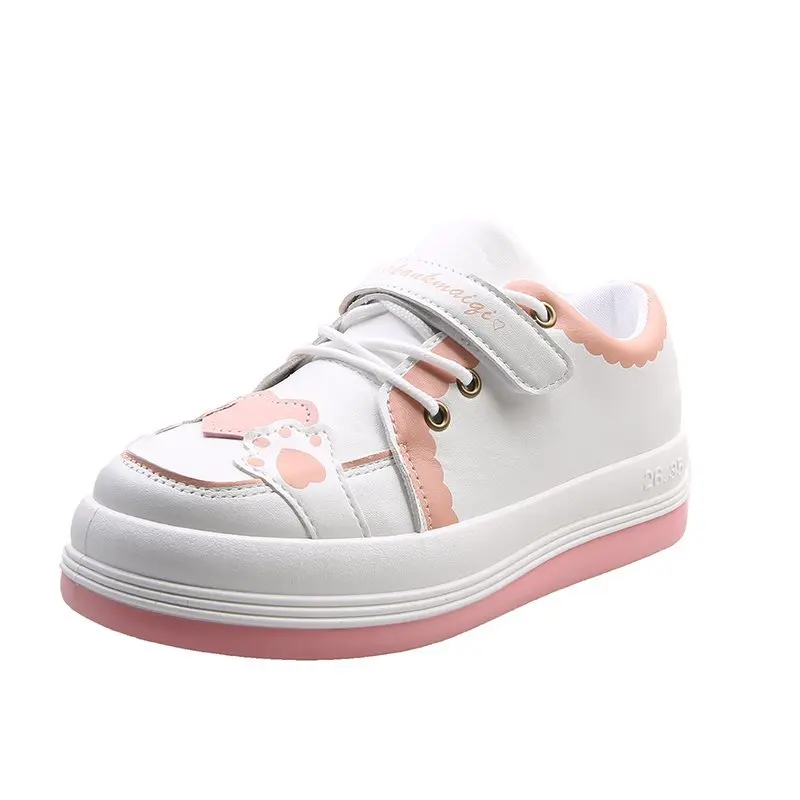 

Cute Sneakers Women Vulcanized Shoes Young Girls Mixed Color Woman Flat Sneakers Breathable Female Lace Up Shoes Casual Footwear