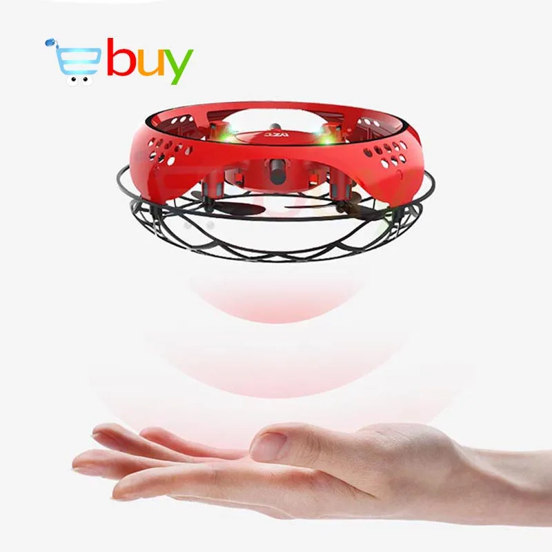 

Infrared Sensing Gesture Control UFO Drone Toys Electric Flying Quadcopter Drohne Induction Avoidance Aircraft with LED Light