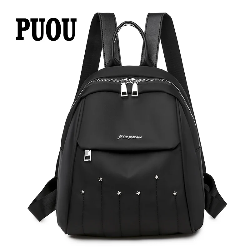 

Luxury designer ladies backpack 2020 autumn new youth girl shell school bag multifunctional travel bag black main hot sale