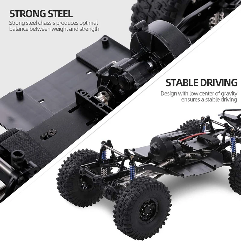 Wheelbase Chassis Frame 313mm with Tries and Motor for AXIAL 1/10 SCX10 II 90046 90047 RC Crawler Climbing Car | Электроника
