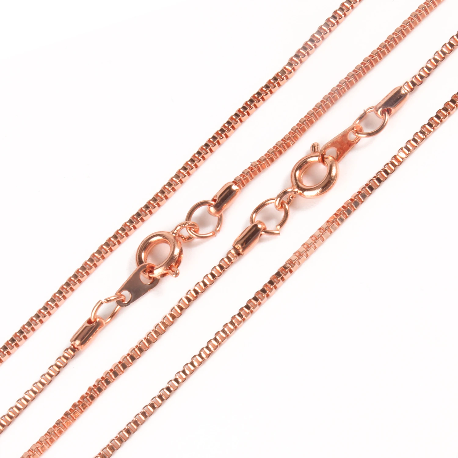 

50cm 12pcs Metal Open Link Necklace Chains Box Shape With Lobster Clasps for Jewelry Making DIY Accessories Supplies