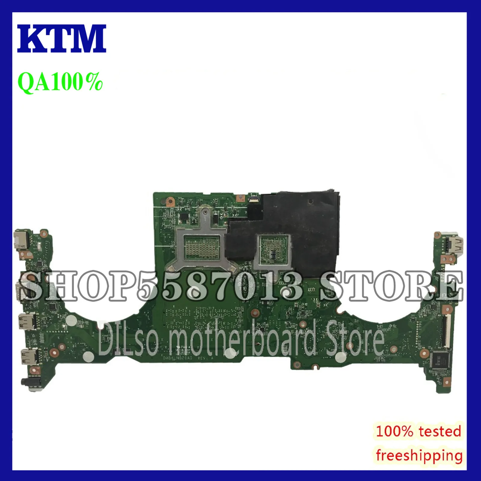 

KEFU FX503VB For ASUS FX503 FX503V DABKLMB28A0 Mainboard GTX1050 I5-7300 CPU Motherboard Integrated 100% Test Work