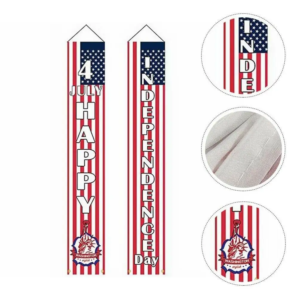 День Независимости дверной баннер приятный тонкой флаг подарок украшения стены
