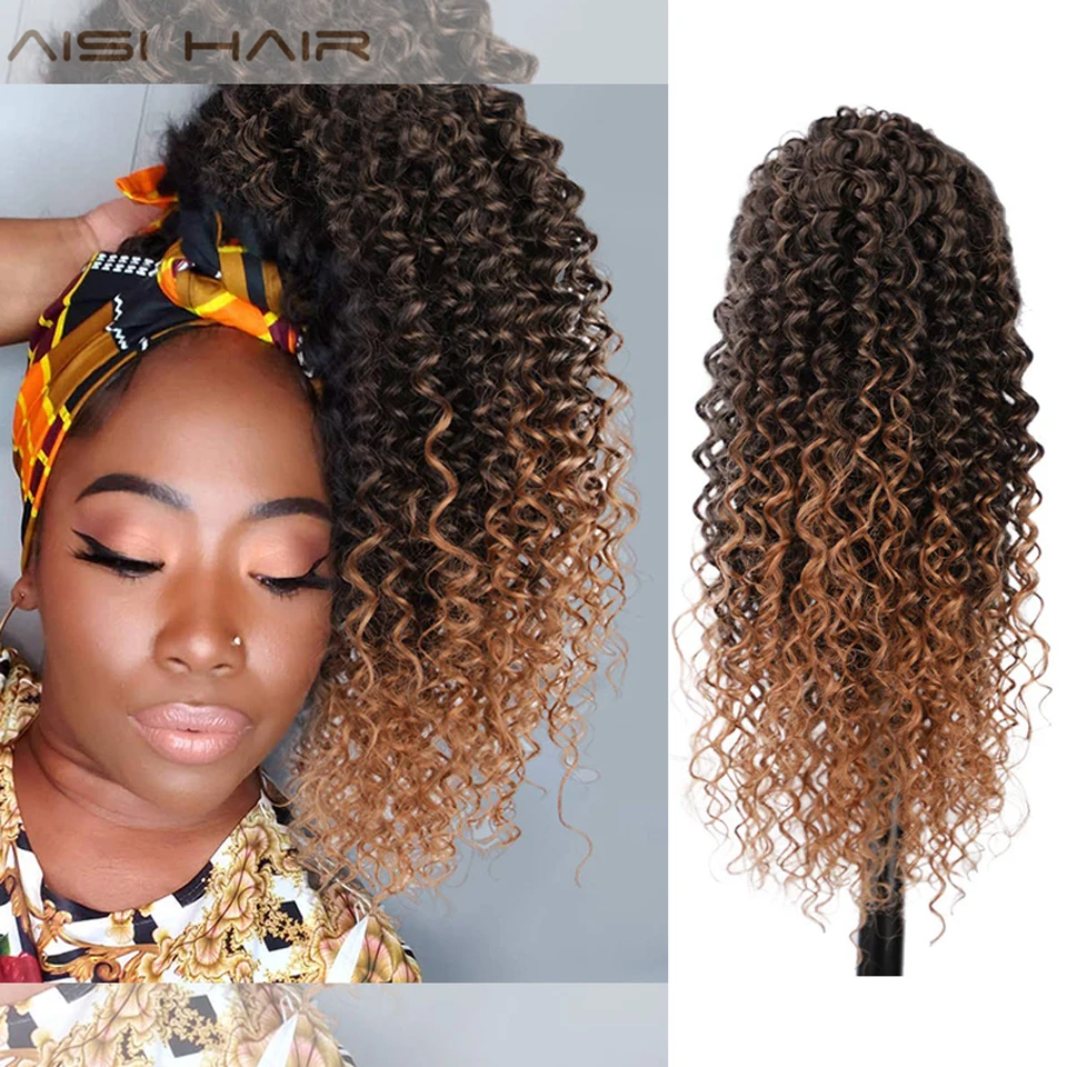AISI HAIR синтетический кудрявый конский хвост удлинитель для черных женщин