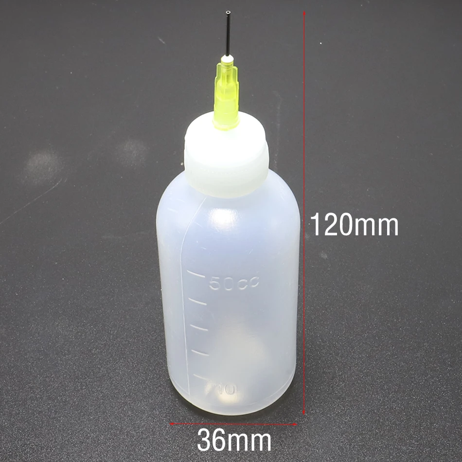 50 мл пустая E-liquid пластиковая флюсовая Алкогольная бутылка для дозатора+ 1 игла, бутылка для дозирования игл/канифоль/пластиковая бутылка