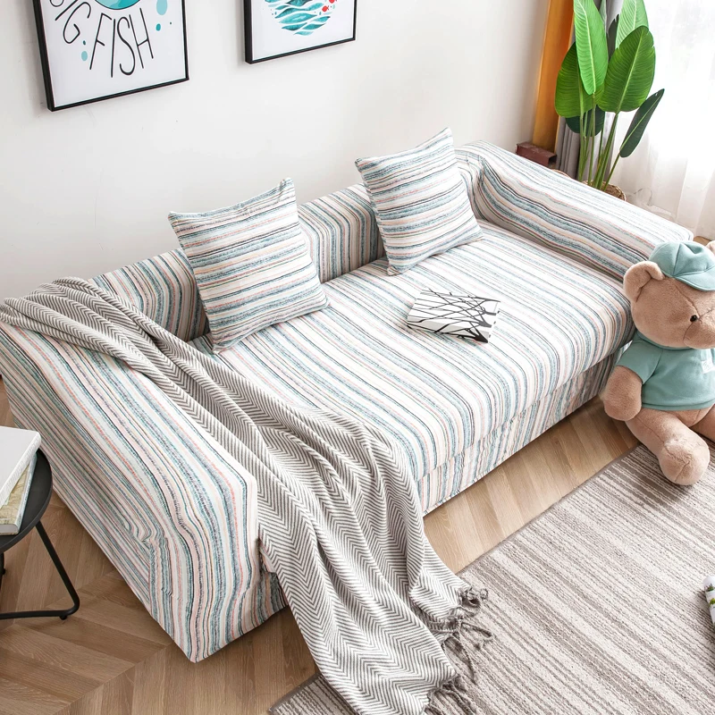 Нескользящее эластичное покрывало для дивана всесезонное из полиэстера 1/2/3/4