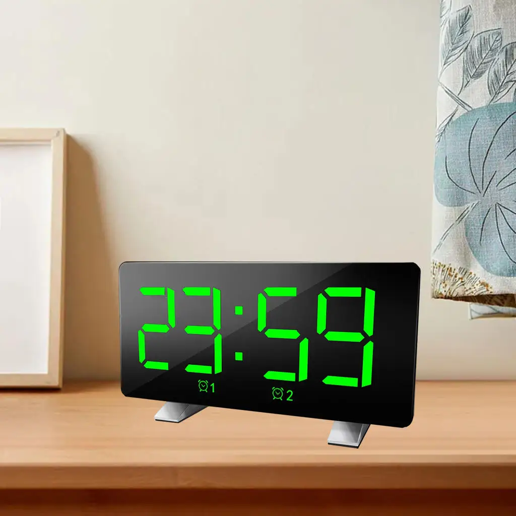 digital alarm clock dimmable big screen usb snooze electronic desk clocks for kids room travel bedroom office hotel table free global shipping