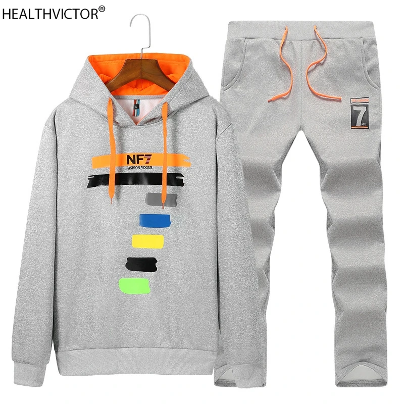 Комплект из двух предметов повседневный осенний мужской спортивный костюм с