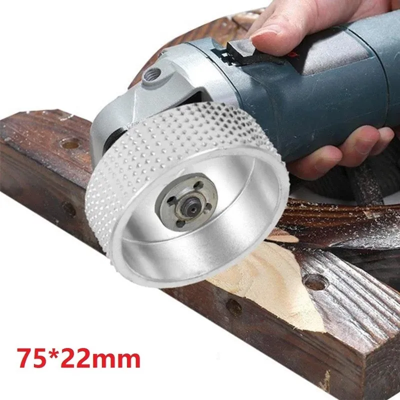 

75*22mm Round Wood Grinding Wheel Carving Tool Abrasive Disc For Angle Grinder Electric Rotating Tool