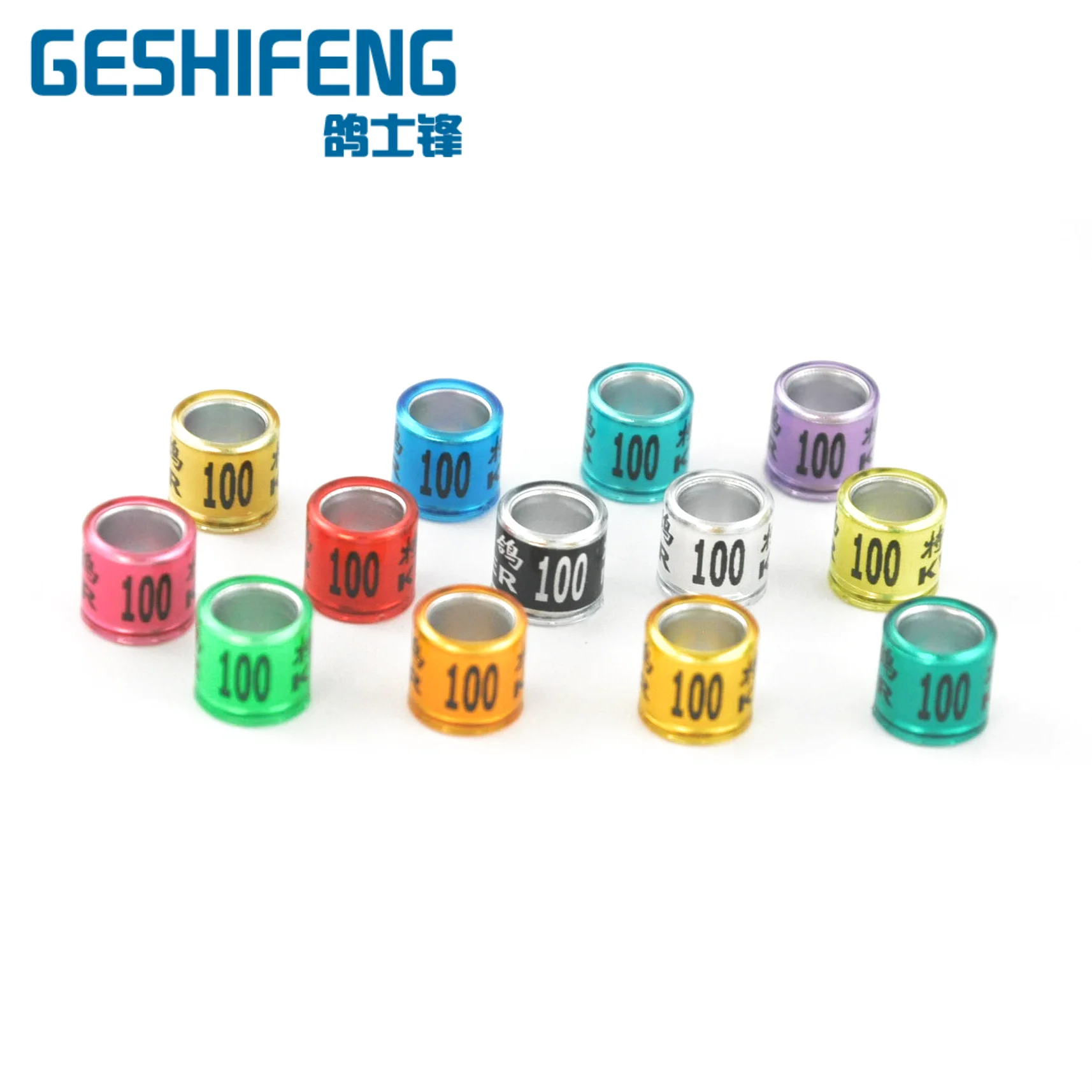 M 100 шт пластиковые кольца свободный размер цвет 2020 голубиные и бесплатная