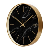 gold large wall clock modern large wall watch silent living room bedroom marble clocks wall home decor relogio parede gift fz980