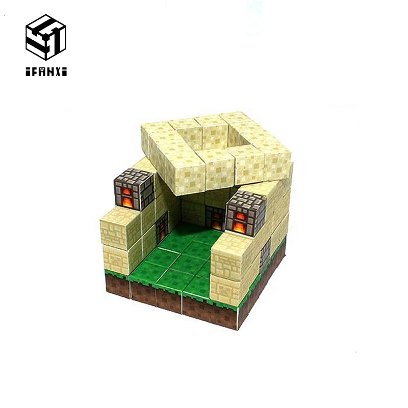 Мой Мир мини Магнитные строительные блоки песчаник цех набор игрушки для детей фигурки кирпичи модели DIY