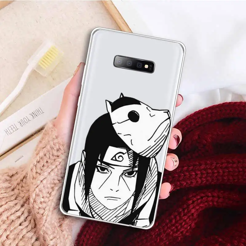 

Anime Naruto fashion cool Phone Case Transparent For Samsung Galaxy A71 A21s S8 S9 S10 plus note 20 ultra