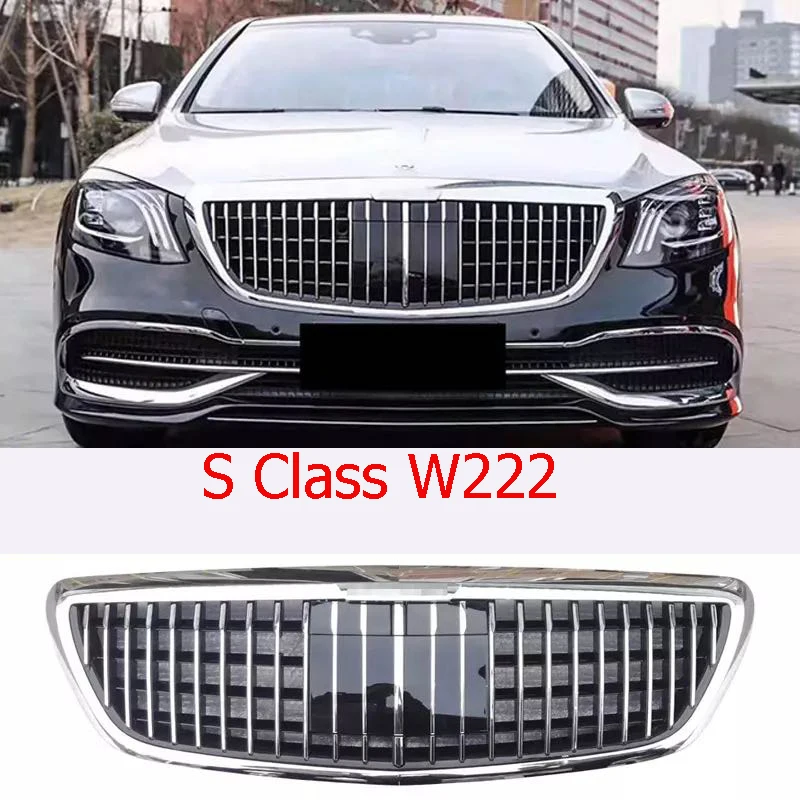 

Car Styling For Mercedes-Benz S-class W222 2014-2019 S450 S500 S560 S680 Auto Center Grill Bumper Middle Grille For Maybach