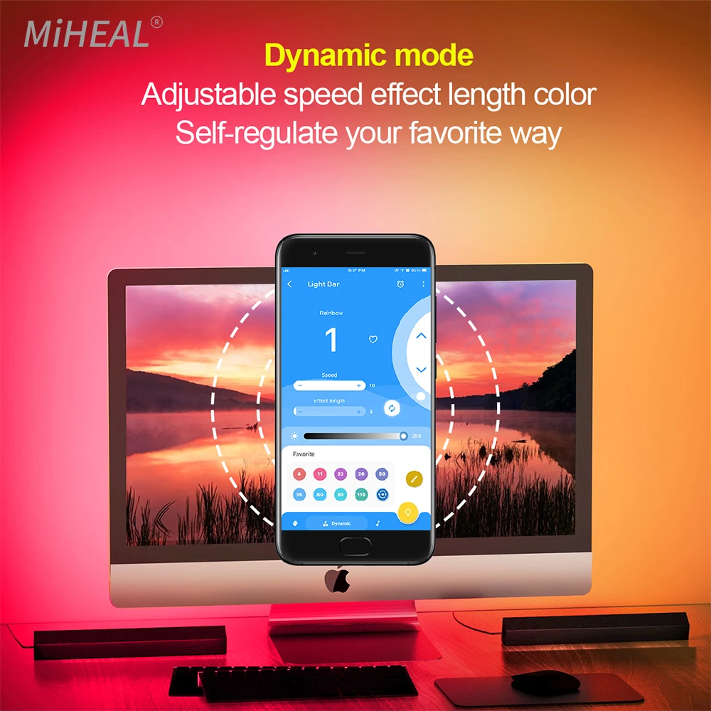 led floor lamp atmosphere table night light strip carpet indoor home bedside living room decor rgb colorful app usb music lamp free global shipping