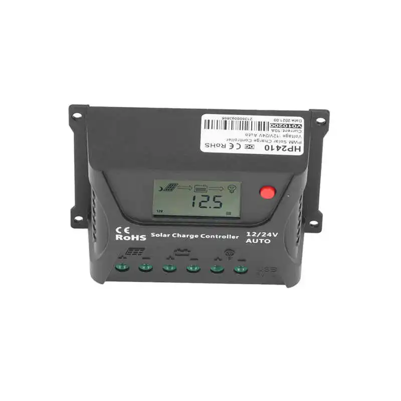

Solar Charging Controller Solar Panel Regulator 12V/24V Auto Recognition for RVs for Yachts for Power Stations