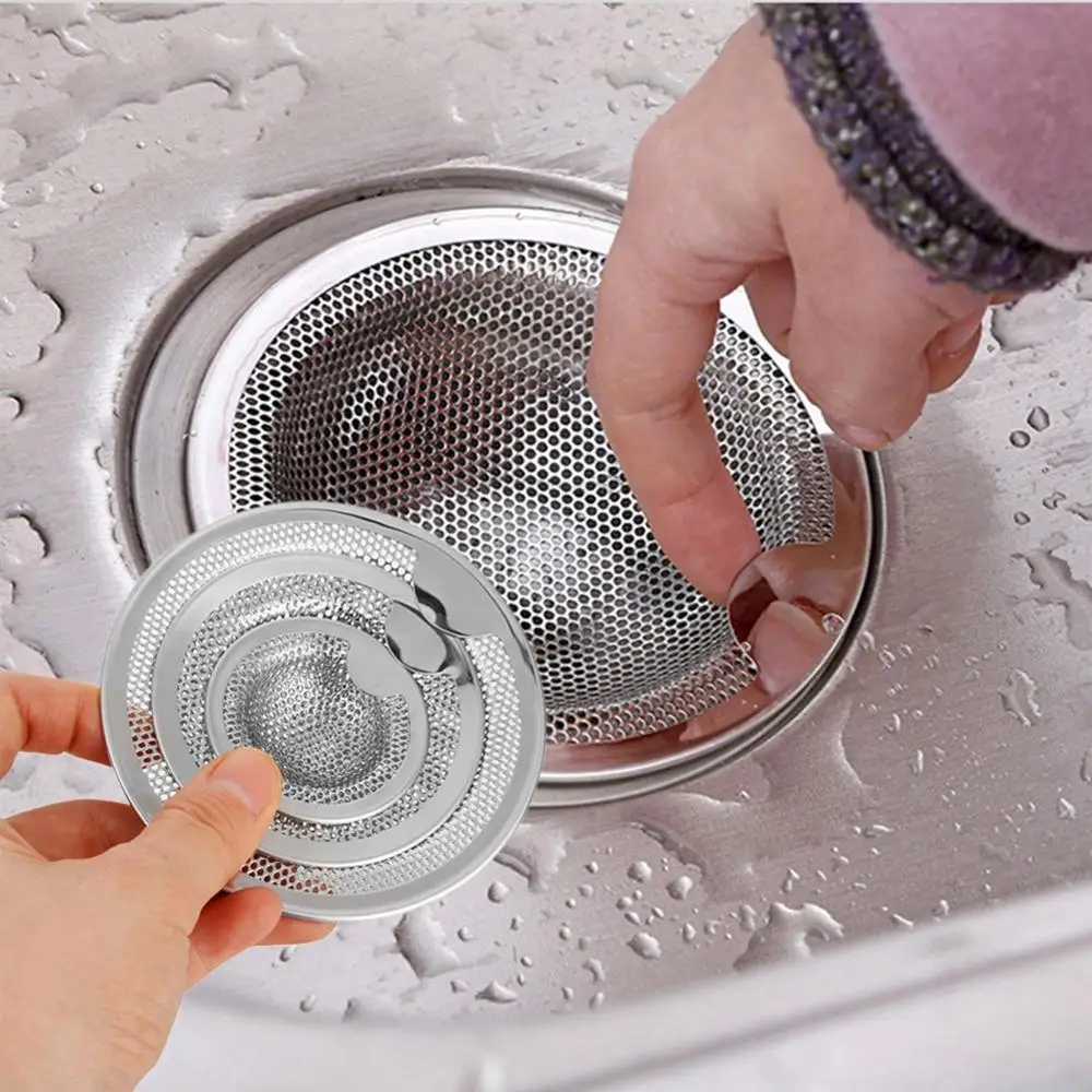 

Stainless Steel Sink Strainer Sewer Outfall Filter Kitchen Bathroom Accessory Effectively Filter Residues Anti-rust Durable To